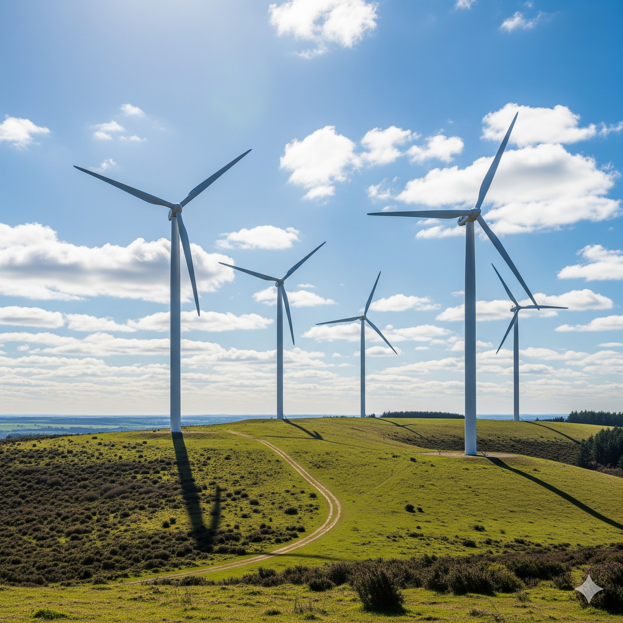 Wind turbine farm